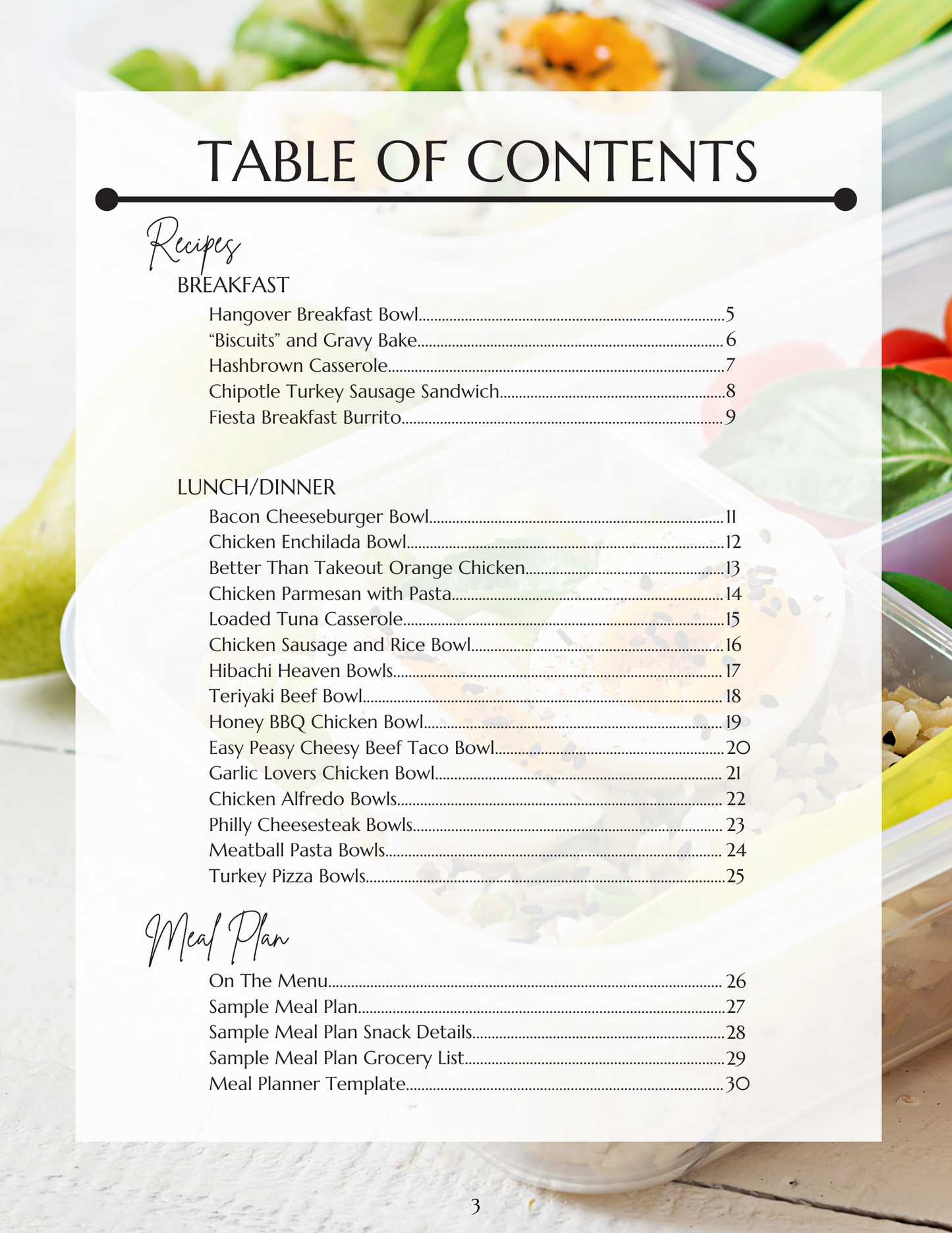 Easy Eats Meal Prep Cookbook (Digital Download)